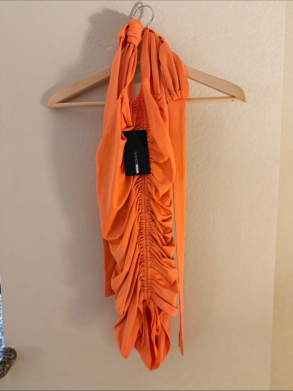 NWOT gorgeous Orange Party Dress - Picture 7 of 8